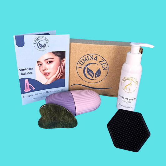 Pack Cuidado Facial Lumina Zen Beauty    Piedra Gua Sha