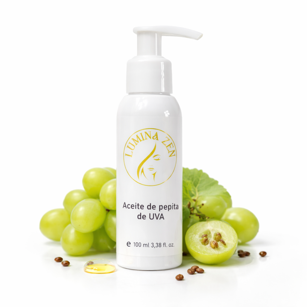 Aceite para masaje facial de pepitas de Uva + Girasol 100 ml Lumina Zen -
