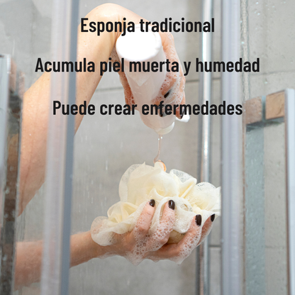 Esponja de silicona corporal
